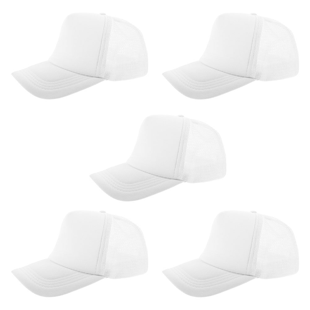 Hat Sublimation Blank - 5 Buah Topi Baseball Jaring Polos
