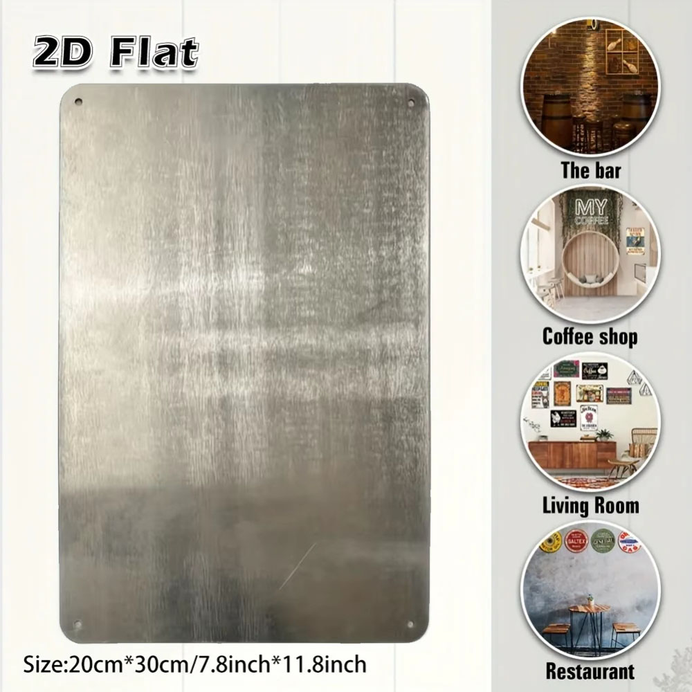 Tanda Logam Antik 2D, Seni Din - Metal Photo Panel ulasan dan harga