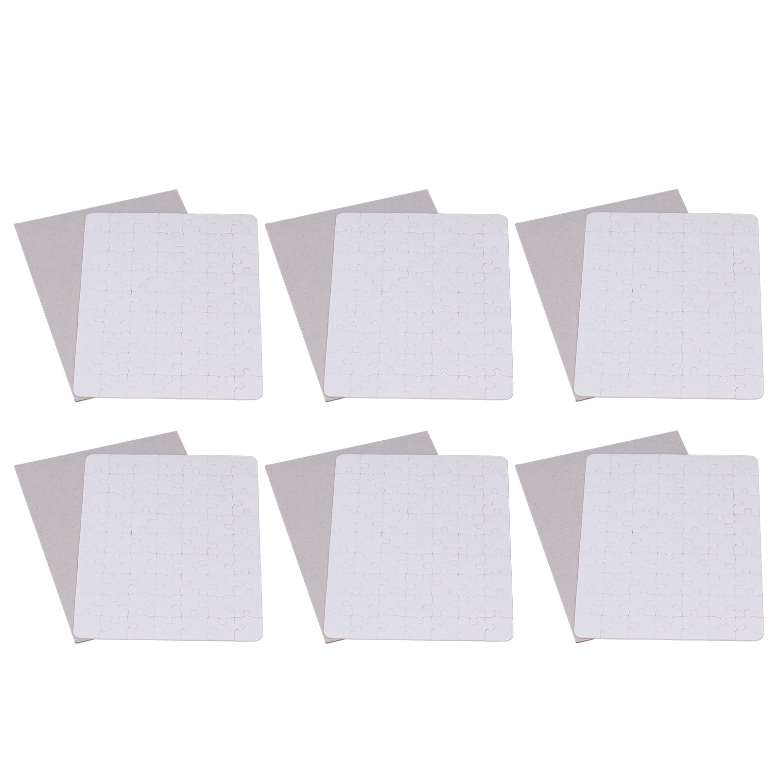 6 Set Puzzle Kosong 13x18cm Pu - Puzzle Blank White ulasan dan harga